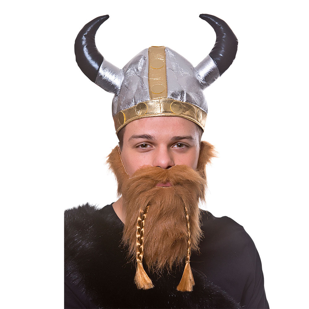 Adults Viking Beard Ginger Fancy Dress Accessory Medieval Warrior Nordic Beard