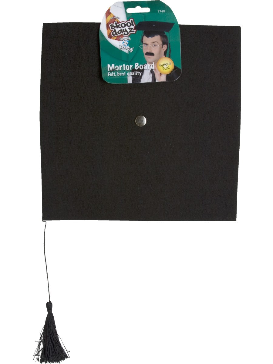 Mortar Felt Board Hat Adults Fancy Dress Head Teacher Teachers Hat