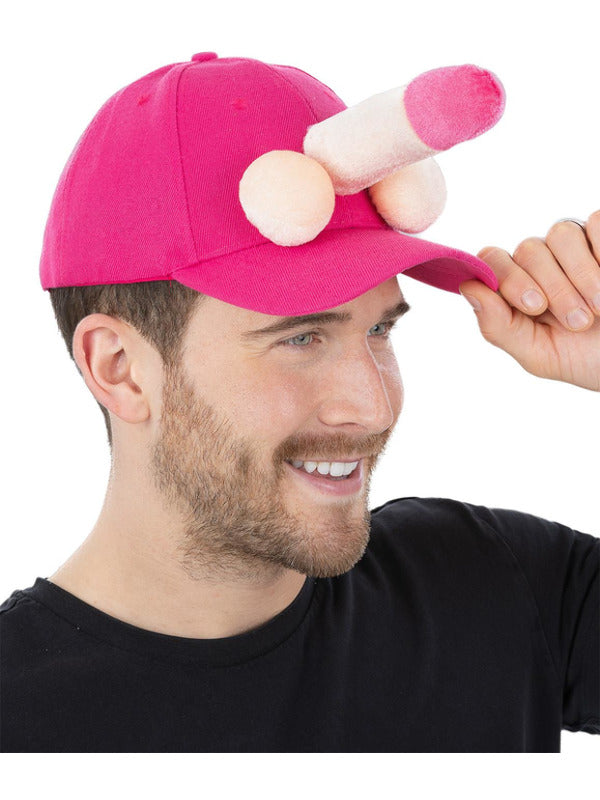 Willy Hat Peaked Cap Adults Hen Stag Night Fancy Dress Accessory Pink