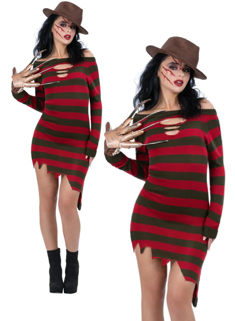 freddy krueger ladies fancy dress Amazon.com: Rubies at Party City A Nightmare on Elm Street: Freddy Krueger Costume for Adults, Women's XS : Clothing, Shoes & Jewelry