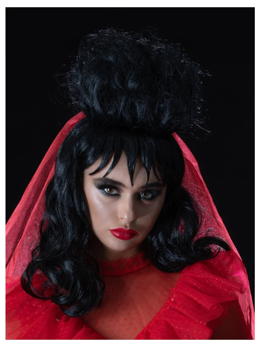 Beetlejuice Lydia Wig Ladies Horror Film Fancy Dress Accessory Halloween