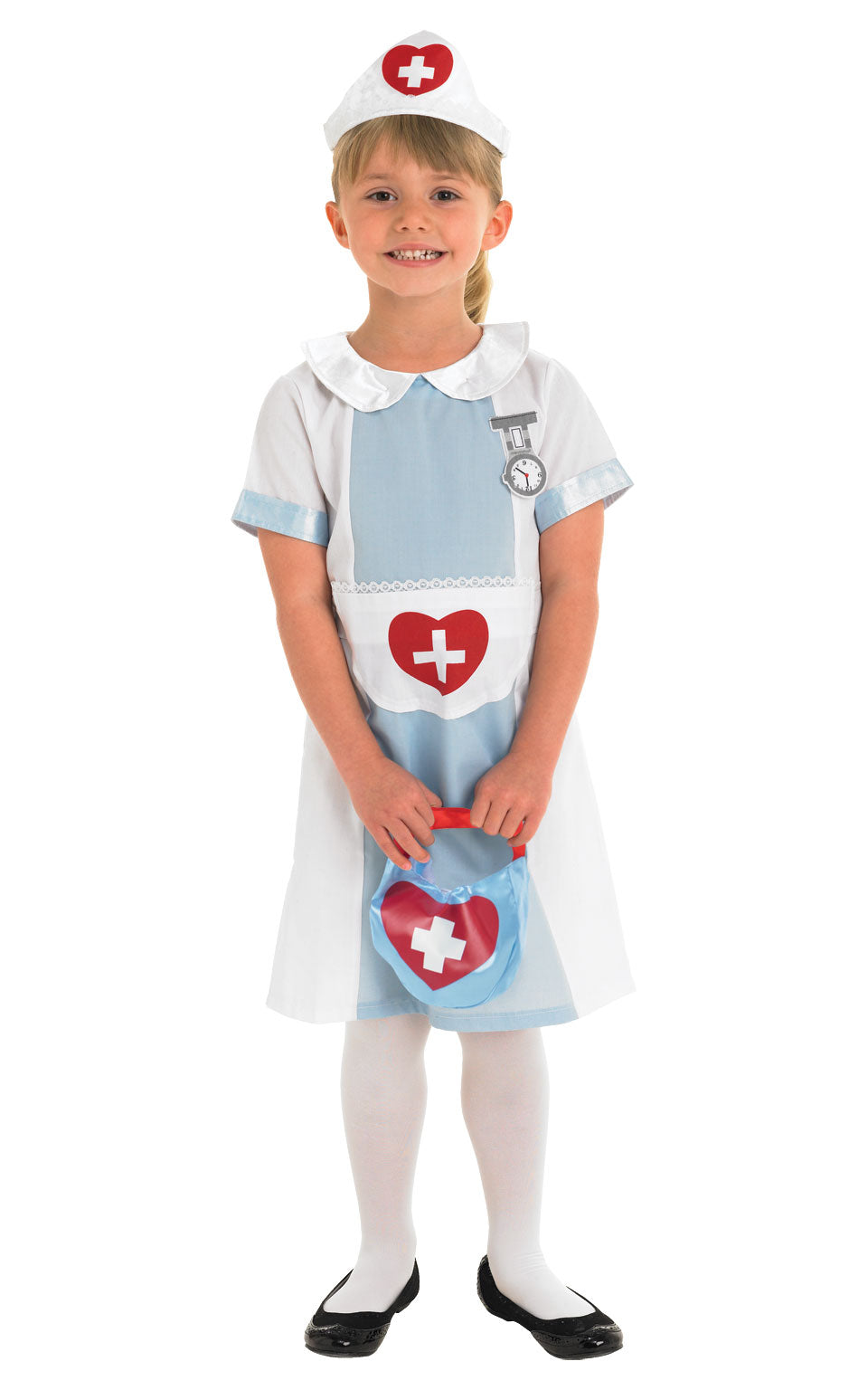 Kids Nurse Costume Occupations Fancy Dress Girls Nurses Outfit Book Day