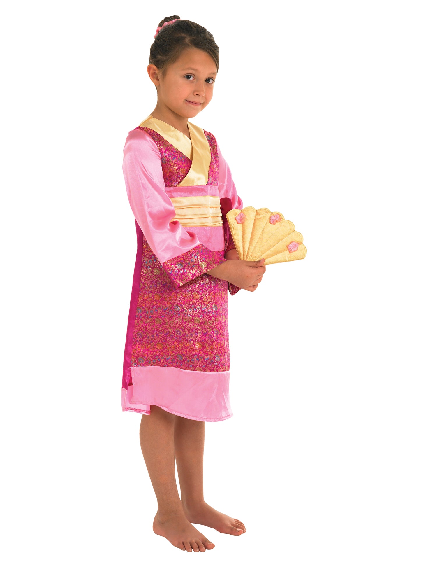 Kids Oriental Princess Costume Chinese Geisha Doll Fancy Dress Outfit