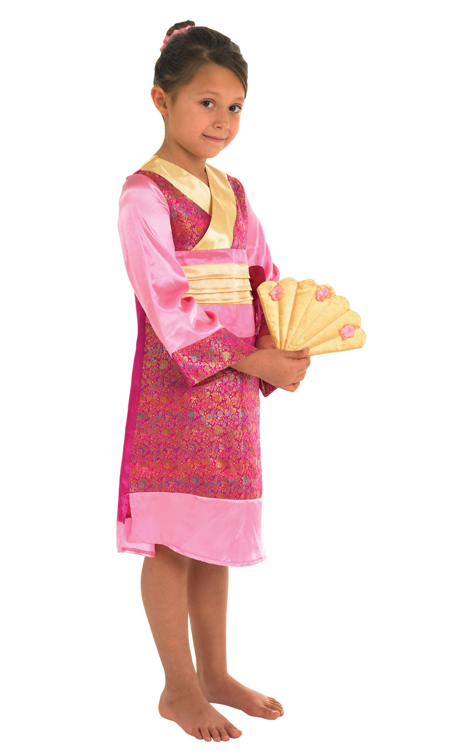 Kids Oriental Princess Costume Chinese Geisha Doll Fancy Dress Outfit