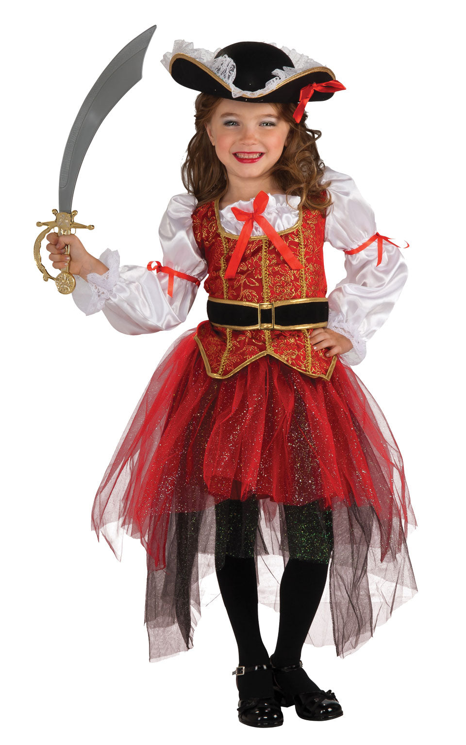 Girls Pirate Princess Fancy Dress World Book Day Childrens Kids Costume Outfit