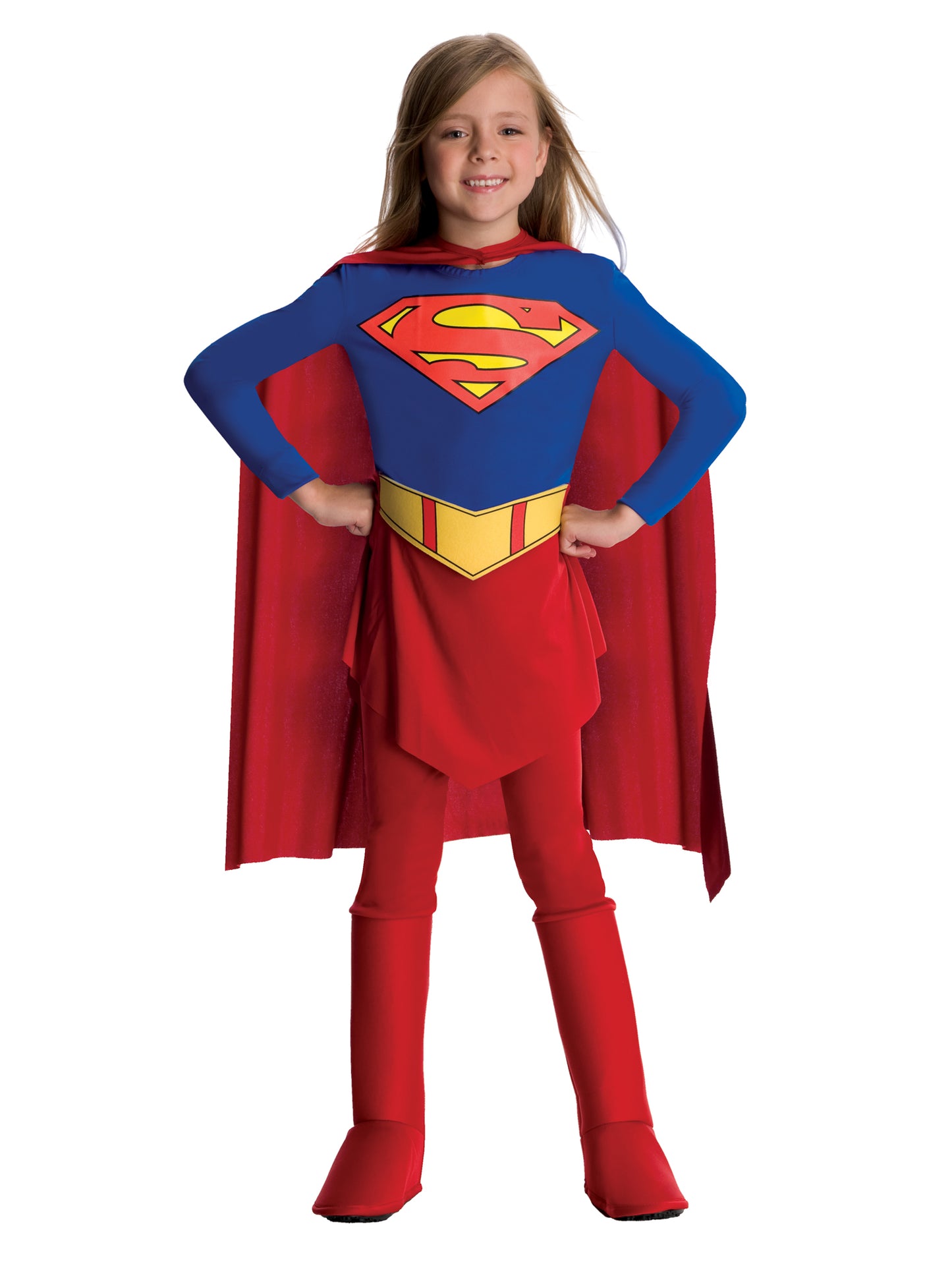 Supergirl Costume Kids Girls Superhero Fancy Dress Outfit Marvel