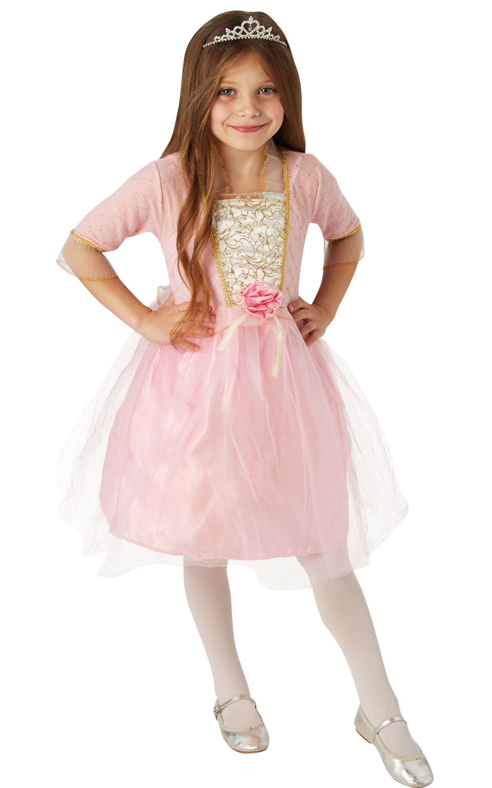 Twinkler Rose Princess Costume Girls Fairytale Light Up Dress Fancy Dress Outfit
