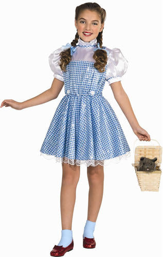 Dorothy Sequin Dress Kids Wizard Of Oz Kids Book Fancy Dress Costume Official
