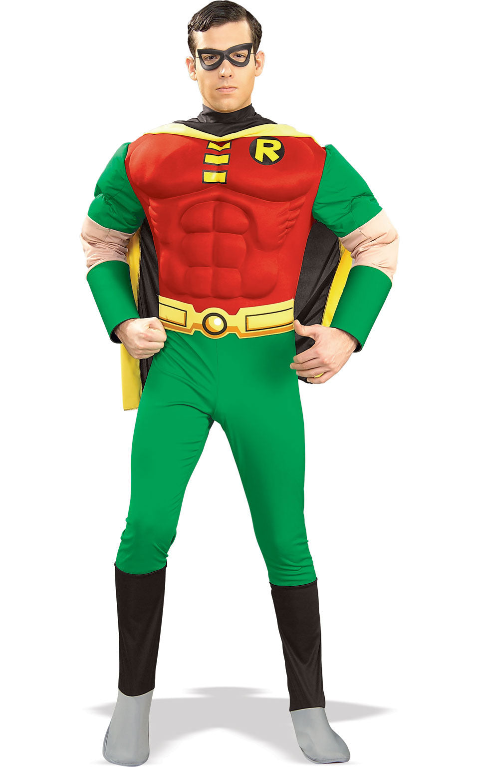 Deluxe Robin Mens Costume Licensed Batman Adults Fancy Dress Outfit