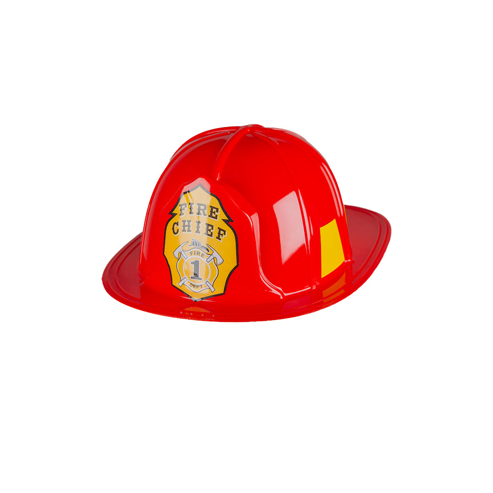 Fire Chief Helmet Fireman Hat Adults Fancy Dress Accessory Mens Ladies