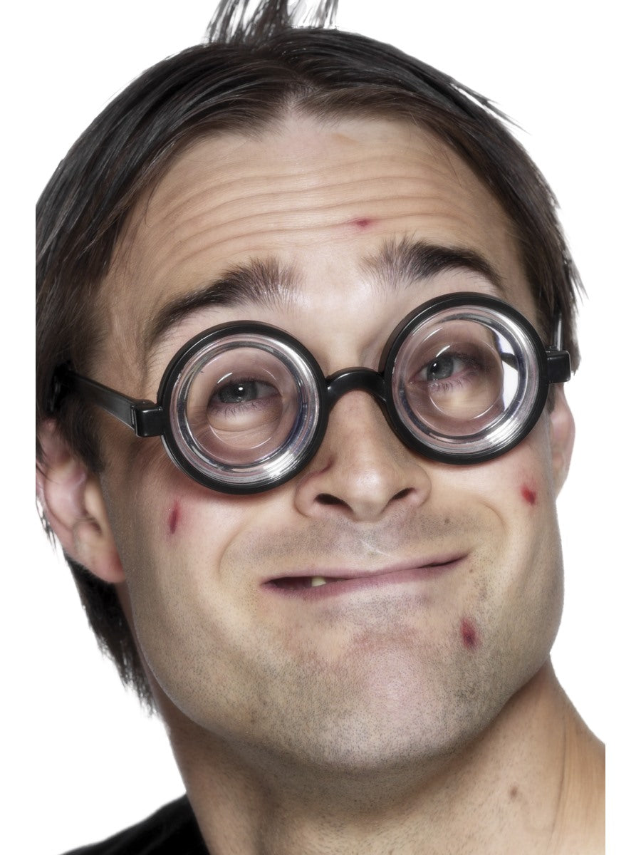 Geek Nerd Glasses School Boy Girl Fancy Dress Nerd Specs Magnifying Glasses