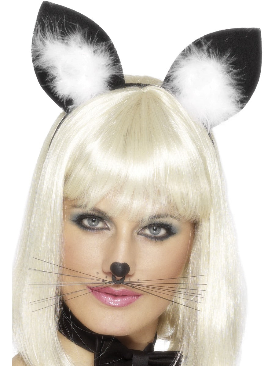 Cat Ears Ladies Kitty Cat Fancy Dress Accessory Ears On Headband