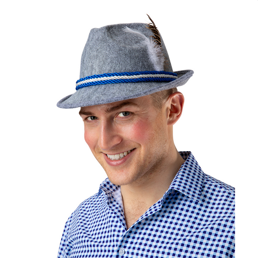 Deluxe Bavarian Hat Adults Oktoberfest German Beer Festival Hat Fancy Dress