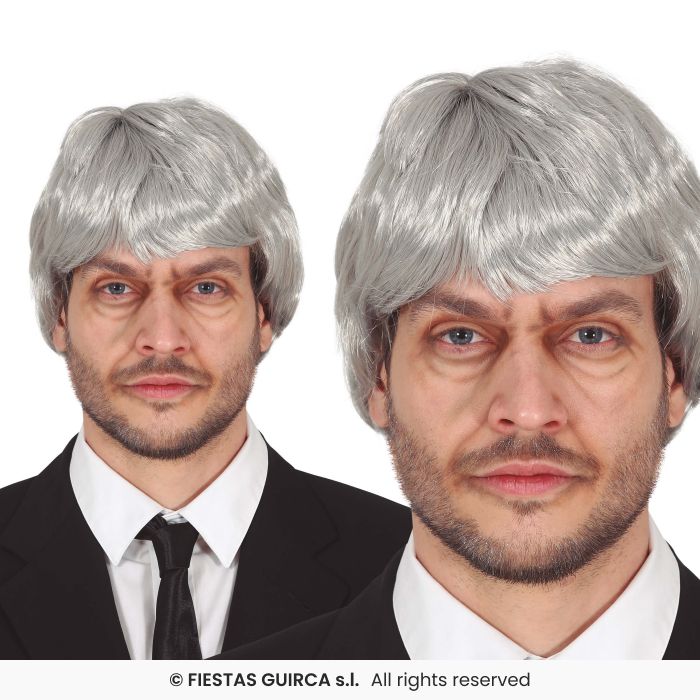 Grey Man Wig Adults Halloween Old Man Fancy Dress Accessory Mens
