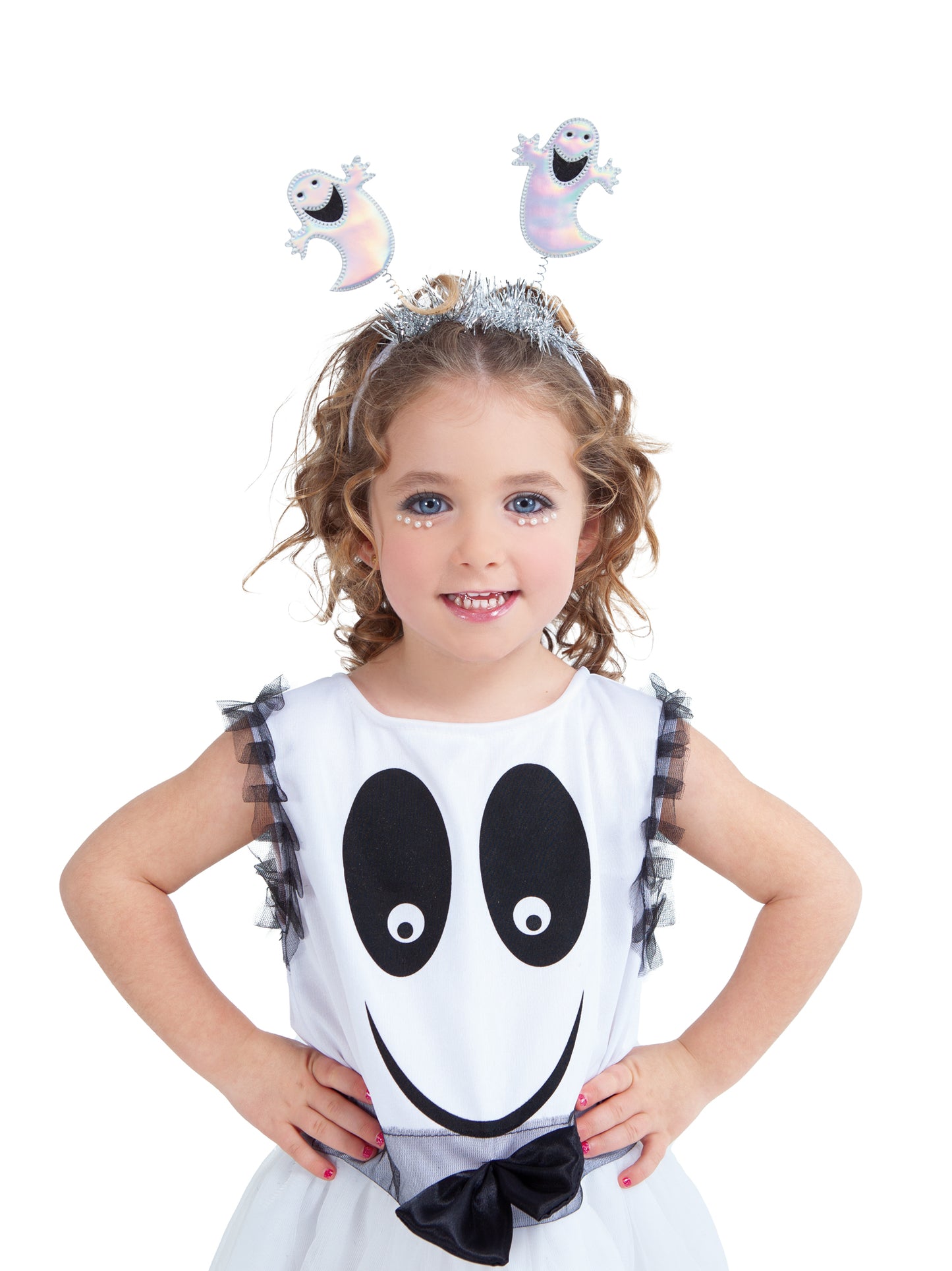 Ghost Headboppers Halloween Headband Fancy Dress Accessory Girls