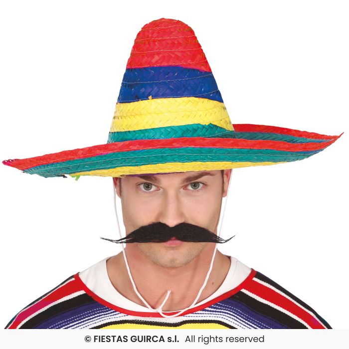 Mexican Straw Hat 50cm Sombrero Mens Ladies Fancy Dress Accessory