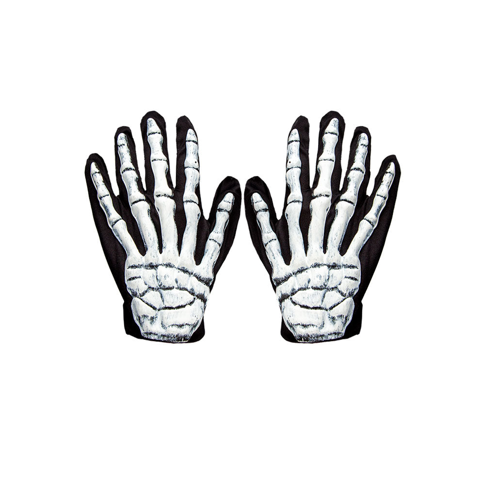 3D Skeleton Gloves Adults Halloween Fancy Dress Costume Accessory New