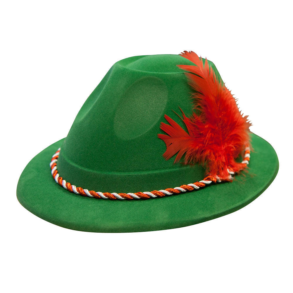 German Bavarian Hat Adults Fancy Dress Oktoberfest Mens Ladies Accessory New