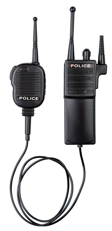 Police Radio Set Plastic Fancy Dress Prop Adults Kids Police Walkie Talkie Cop