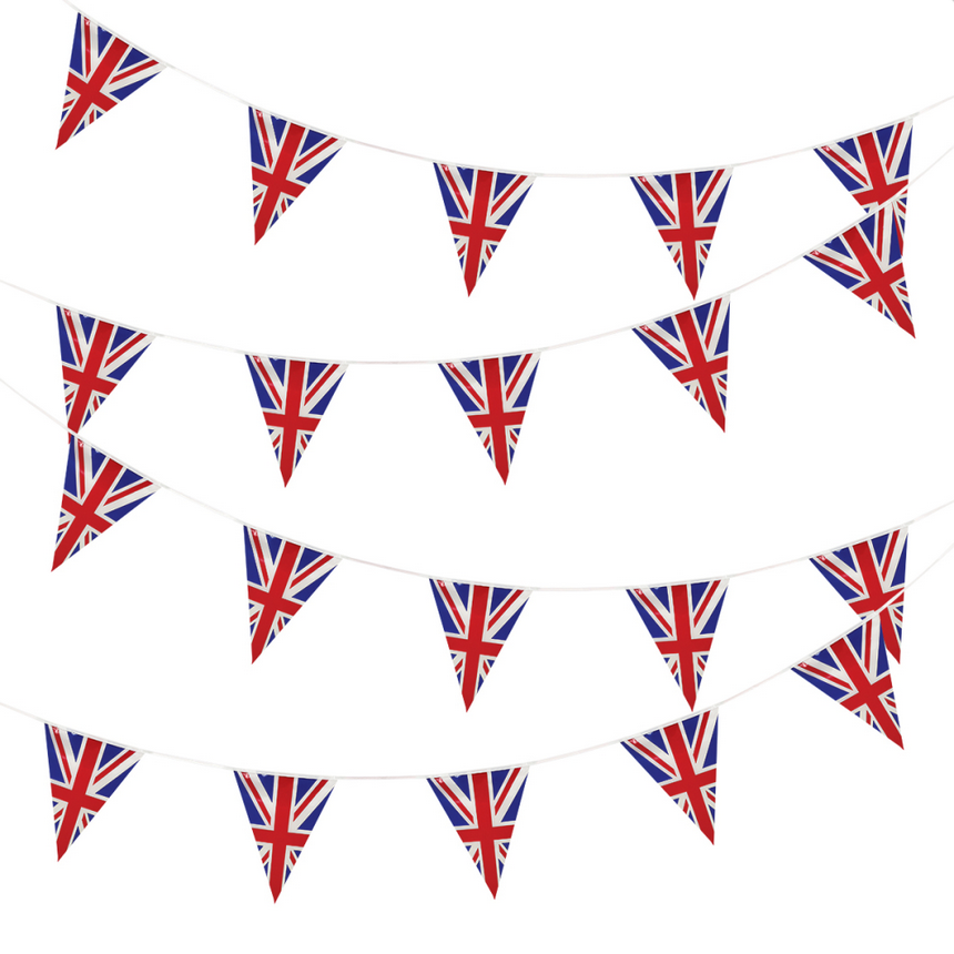 Coronation Bunting Union Jack Bunting Flag Banner Party Decor Eurovision
