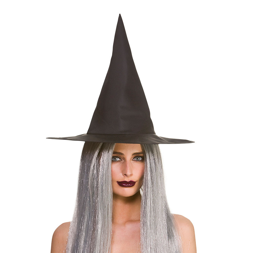 Witches Hat Black Adults Halloween Tall 43cm Fancy Dress Accessory