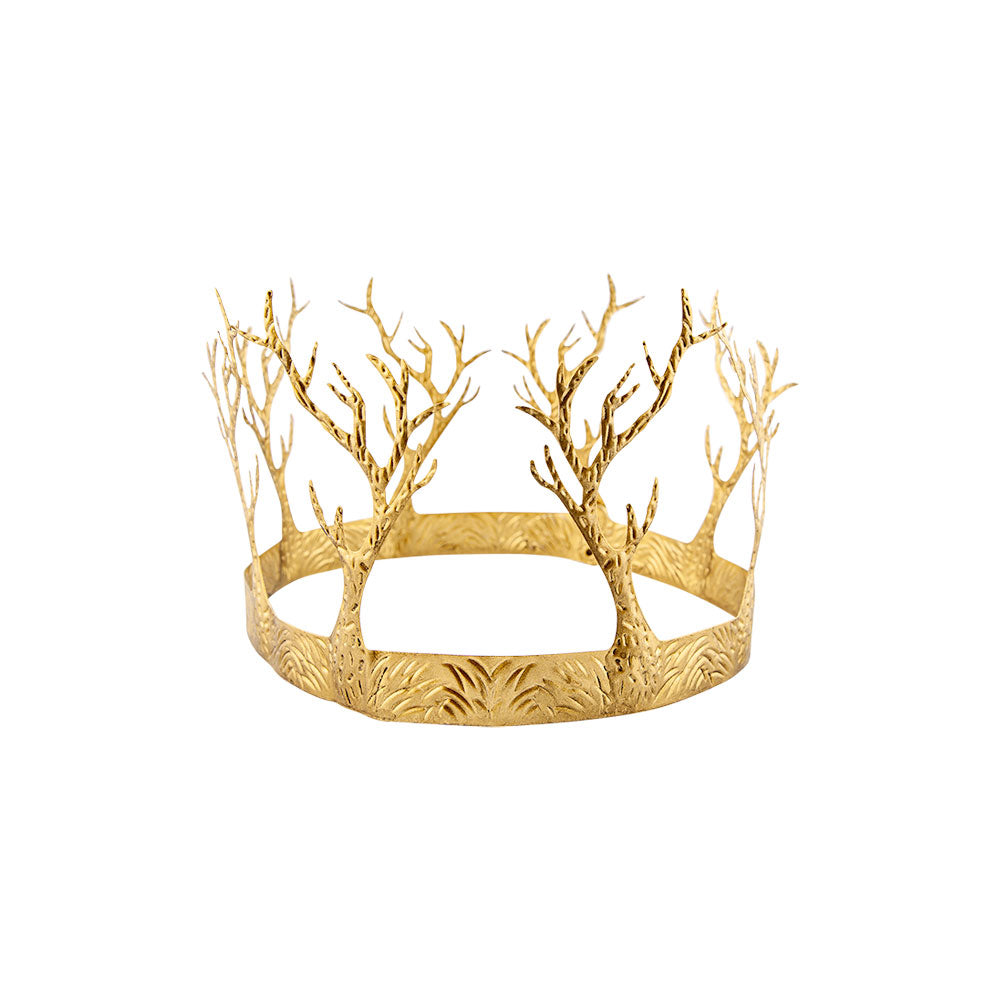 Gold Woodland Crown Ladies Roman Toga Party Fancy Dress Accesosry Tiara