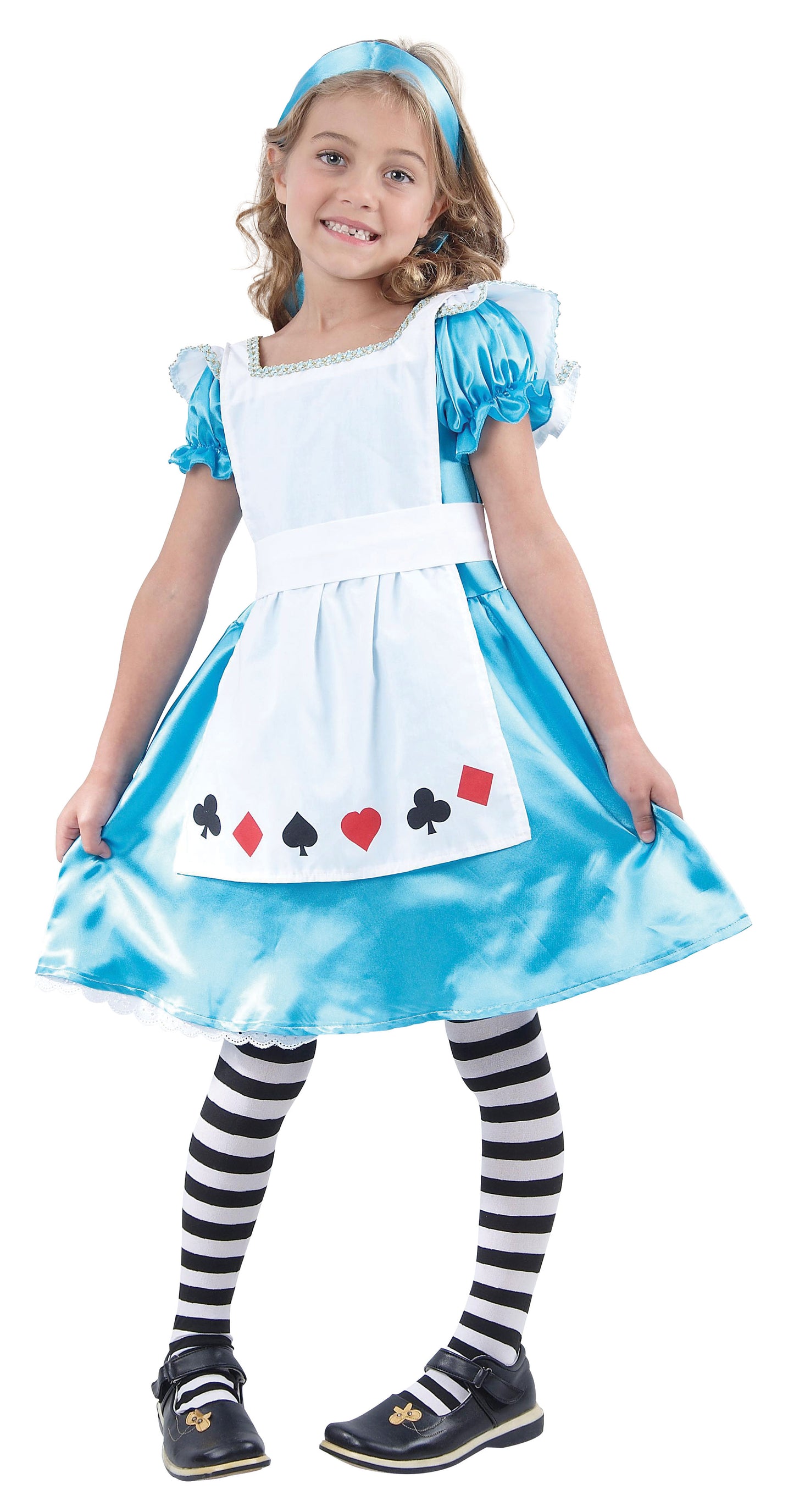 Storybook Girls Alice Wonderland Costume Girls Fairytale Book Week Day Fancy Dress