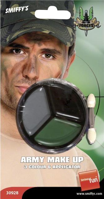 Army Make Up Adults Special FX Military Camouflage Fancy Dress Pace Pints Grease