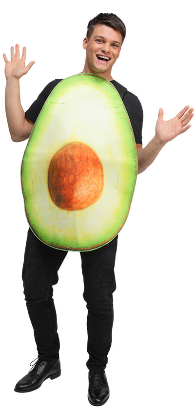 Funny Avacado Costume Food Outfit Novelty Comedy Fancy Dress Mens Ladies