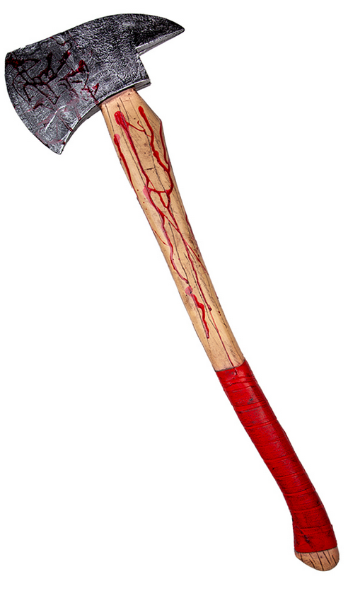 Movie Prop PU Foam Deluxe Large Bloody Axe 78cm Halloween Weapon Prop