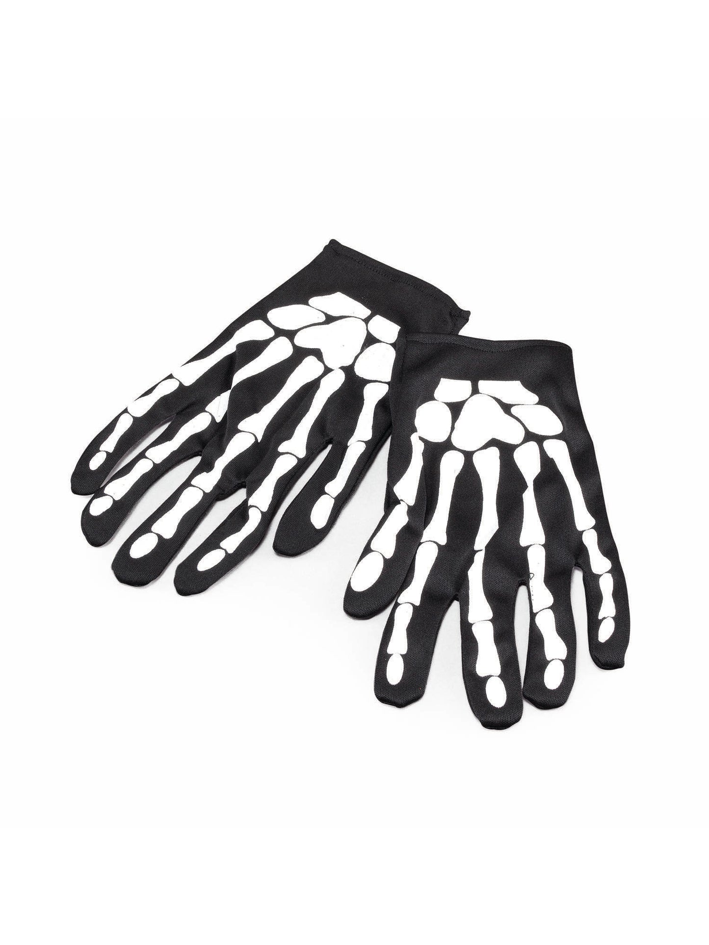 Gloves Skeleton Halloween Fancy Dress Skeleton Accessory Black Gloves
