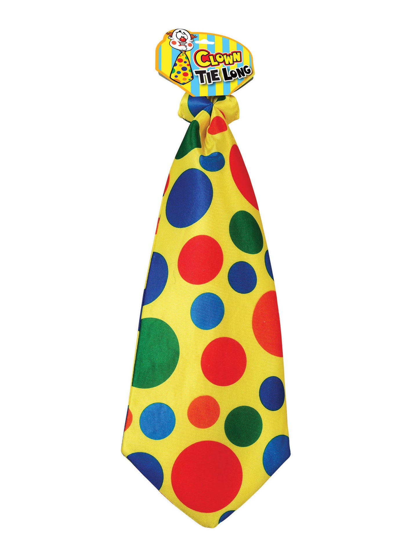 Clown Jumbo Long Tie Circus Clown Kids Entertainer Fancy Dress Multi Tie