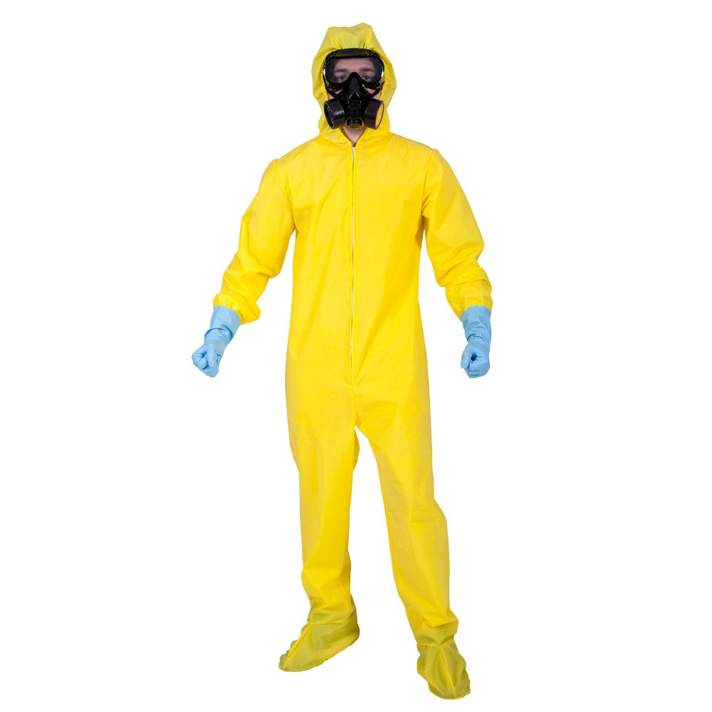 Bad Chemist Adults Boiler Suit & Mask Fancy Dress Costume Mens Ladies
