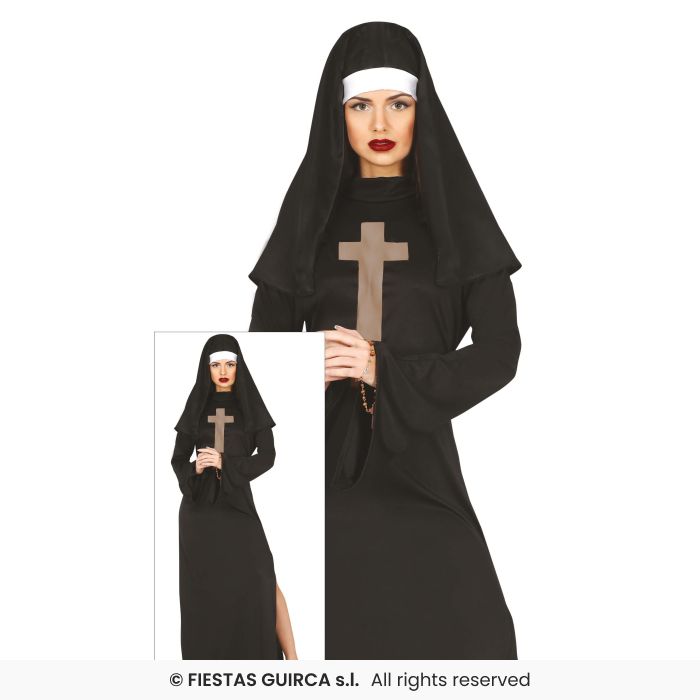 Bad Nun Ladies Religious Sister Mother Superior Fancy Dress Costume Uk 8-16