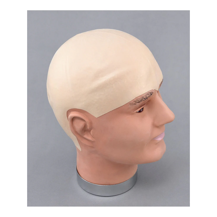 Bald Head Adults Novelty Funny Fancy Dress Accessory Bald Cap Mens Ladies