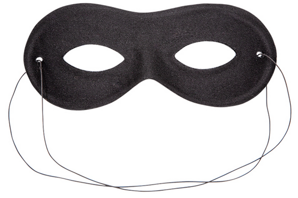 Bandit Mask Adults Halloween Fancy Dress Mask Eyemask Black Mens Ladies