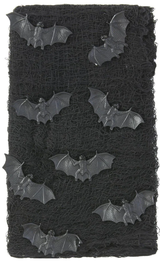 Bat Creepy Cloth Black Halloween Indoor Fancy Dress Party Decor
