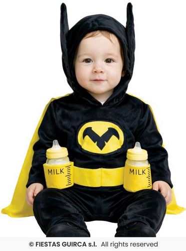 Night Hero Milk Toddlers Fancy Dress Costume Bat Superhero Outfit Age 1-2