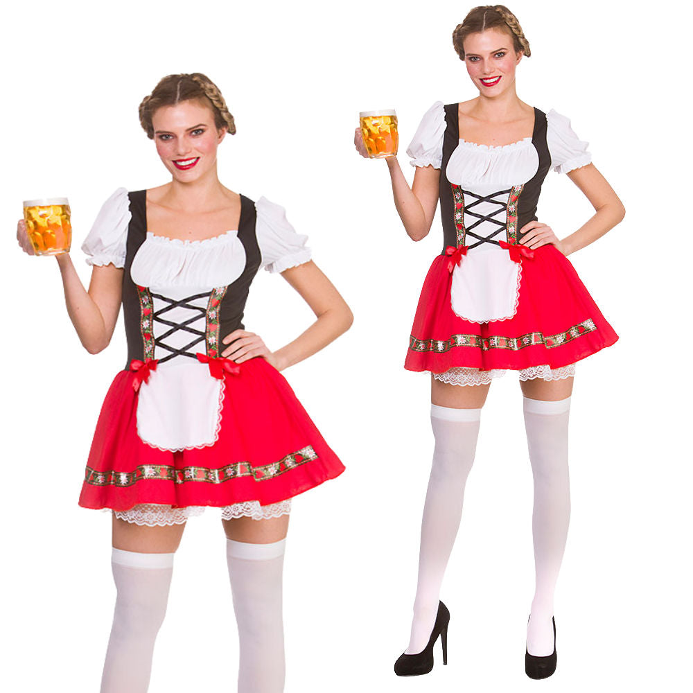 Oktoberfest Beer Girl Adults German Beer Festival Fancy Dress Costume
