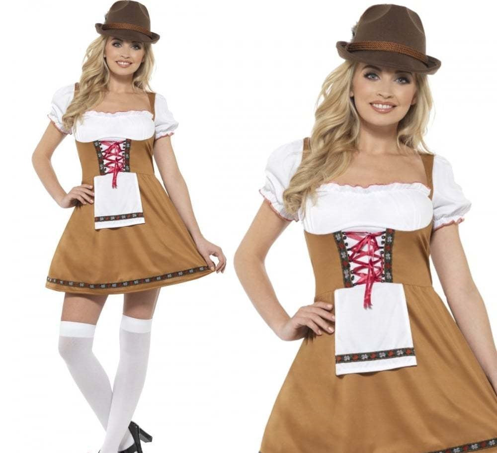 Ladies Oktoberfest Wench German Beer Festival Fancy Dress Costume