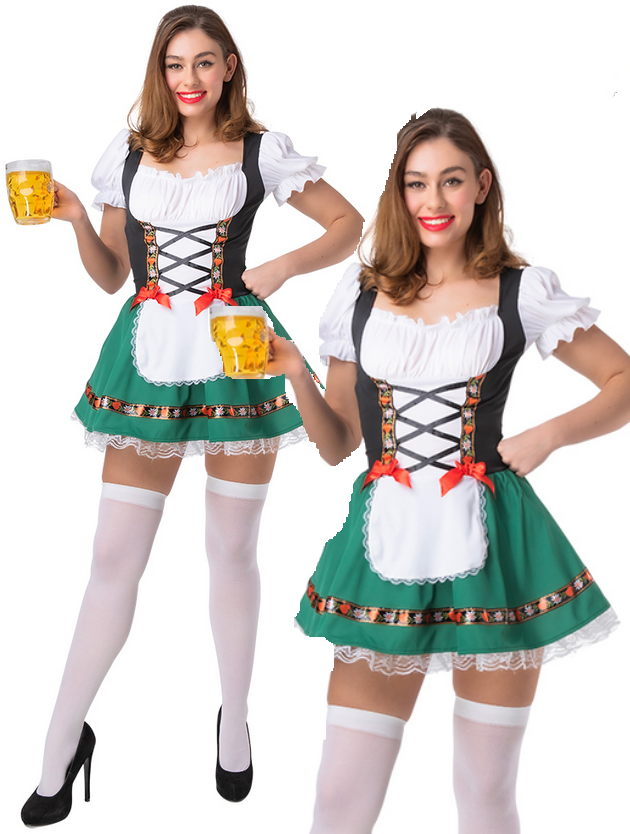 Oktoberfest Beer Girl German Festival Ladies Fancy Dress Costume Wench