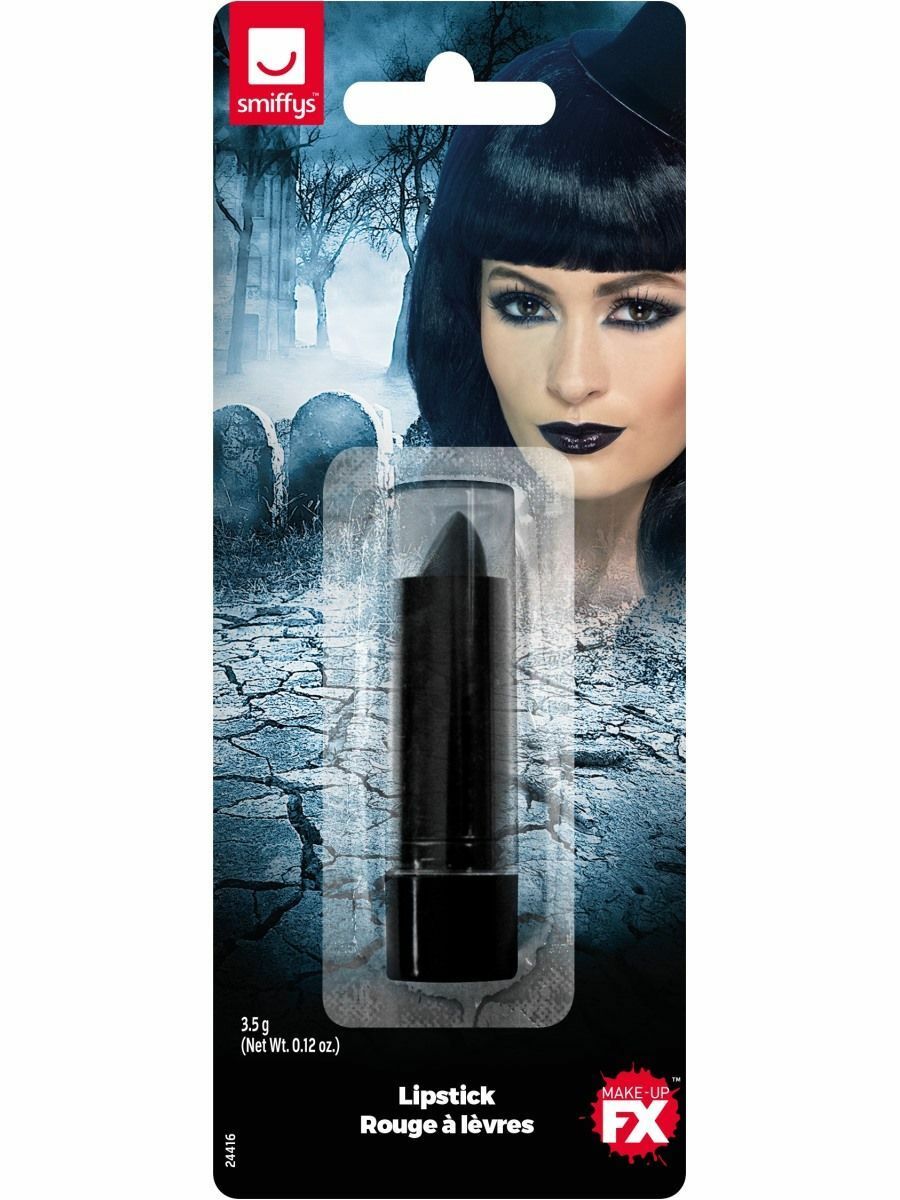 Black Lipstick Matte Halloween Goth Makeup Emo Vamp Fancy Dress