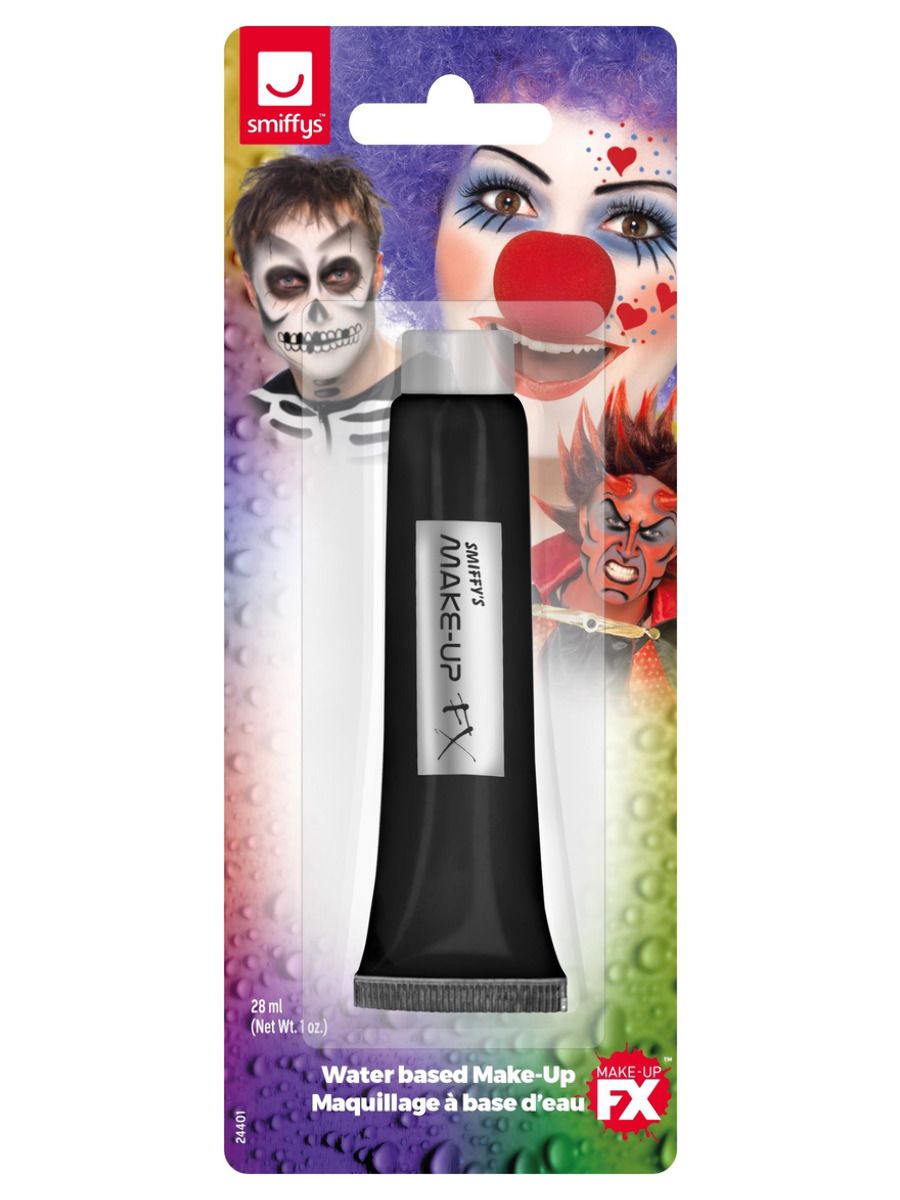 Black Cream Make Up Face Paint Halloween Fancy Dress 28ml