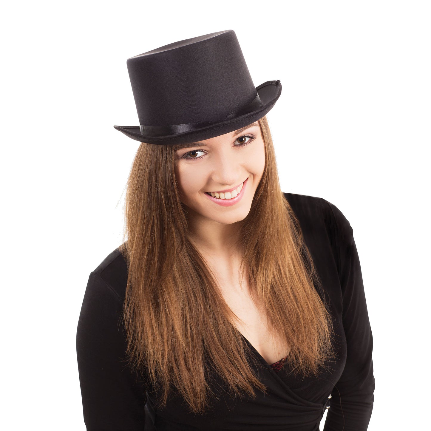 Victorian Top Hat Deluxe Sat Ring Master Adults Fancy Dress Acessory 1920s