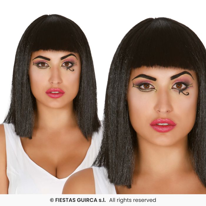 Black Fringe Wig Ladies Short Bob Wig Fancy Dress Accessory Bangs Wig