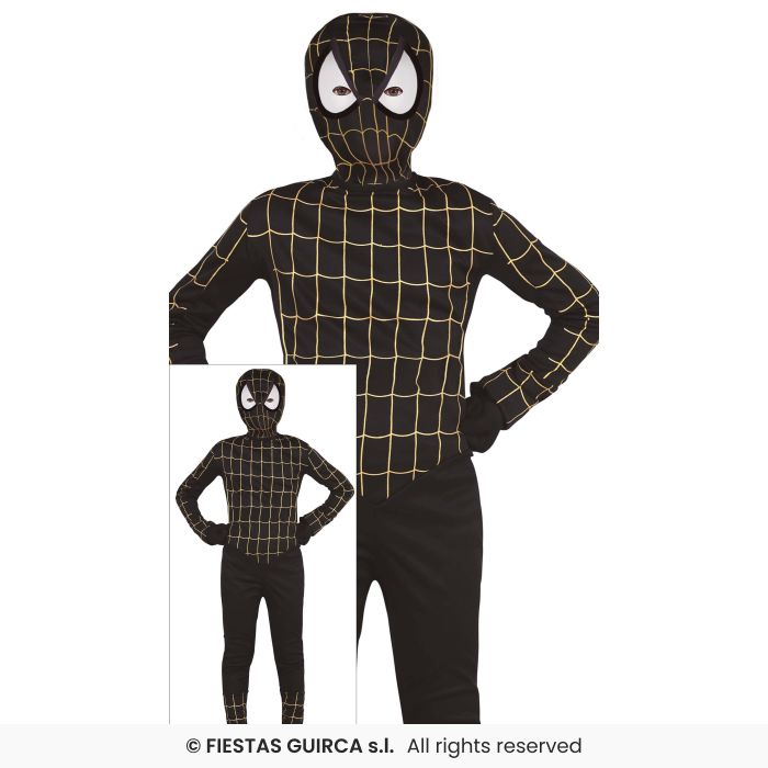 Black Hero Superhero Fancy Dress Costume Bodysuit Kids Movie Outfit Boys Girls Age 3-12