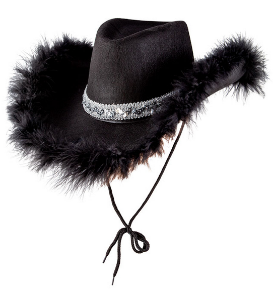 Sequin Fluffy Cowboy Hats