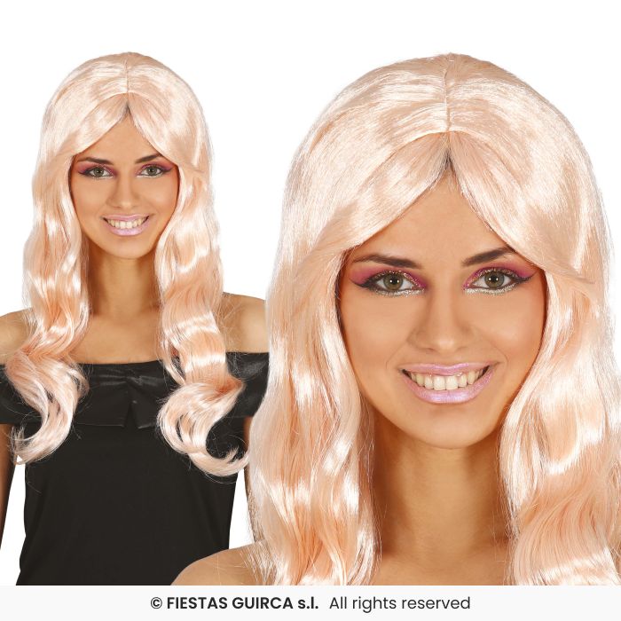 Ladies Long Blonde Wavy Wig Womens Fancy Dress Accessory