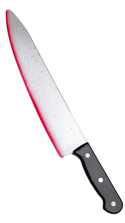 Knife With Blood Adults Halloween Plastic Knife Prop Fancy Dress Kids Accessory