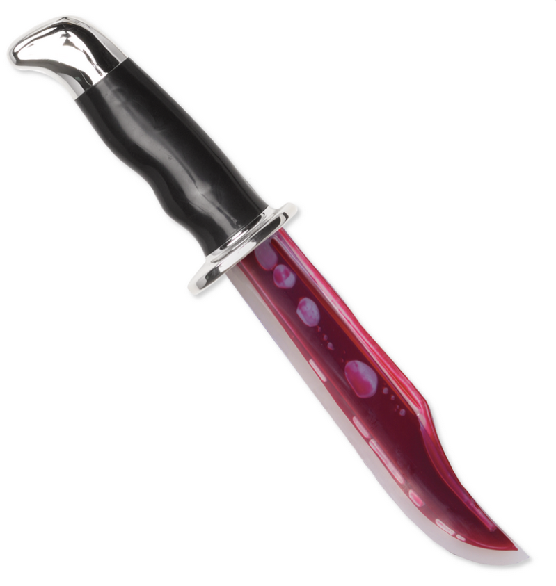 Ghost Face® 13" Deluxe Bleeding Bowie Knife Scream Official Fancy Dress Blood Knife